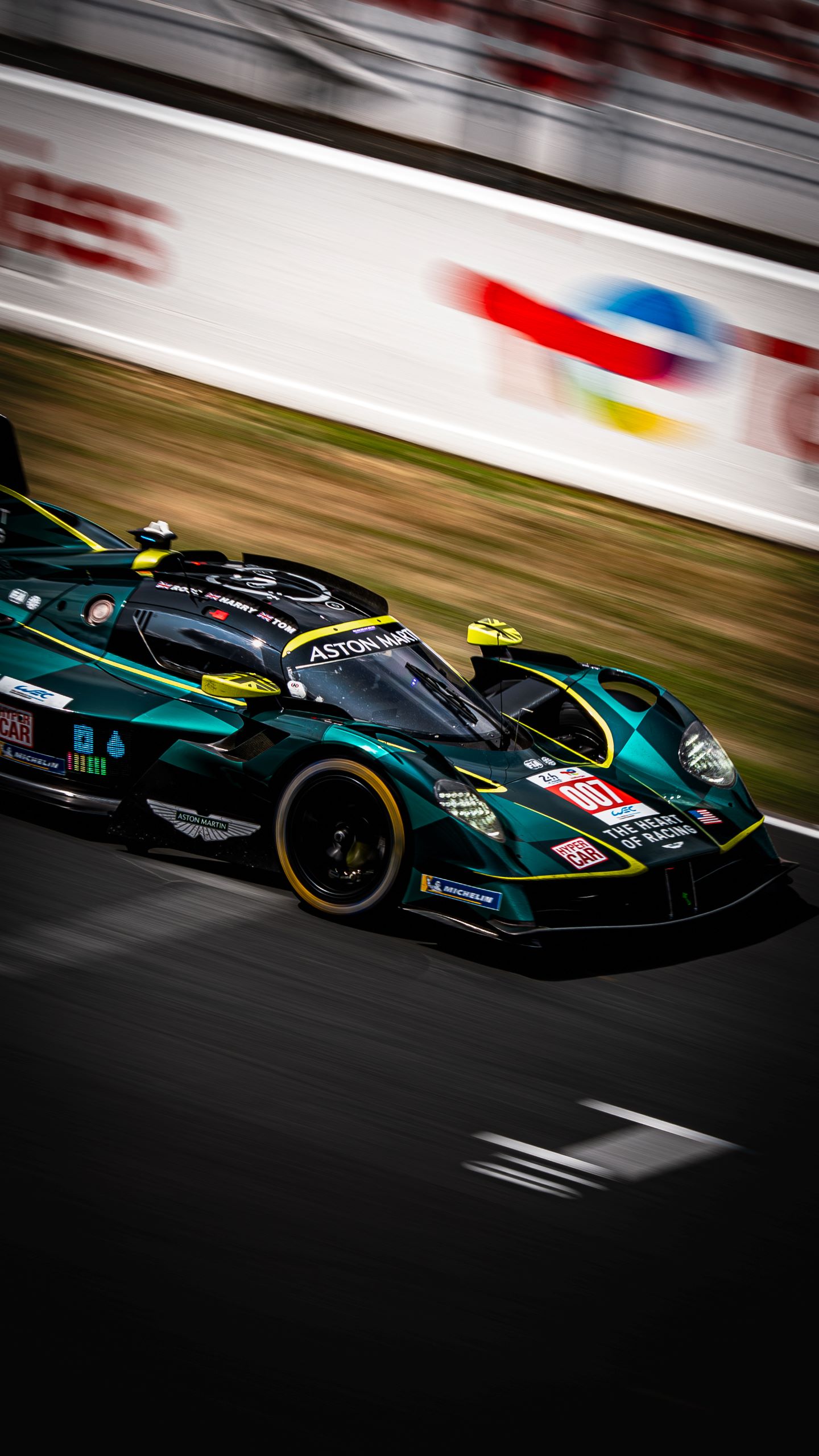 aston martin ligne droite de départ